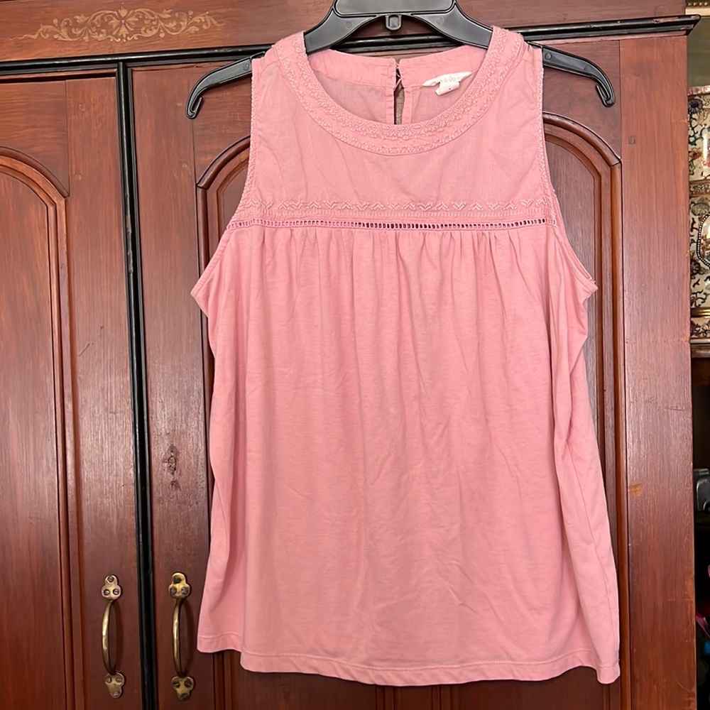 Caslon Cute Boho Sleeveless Shirt